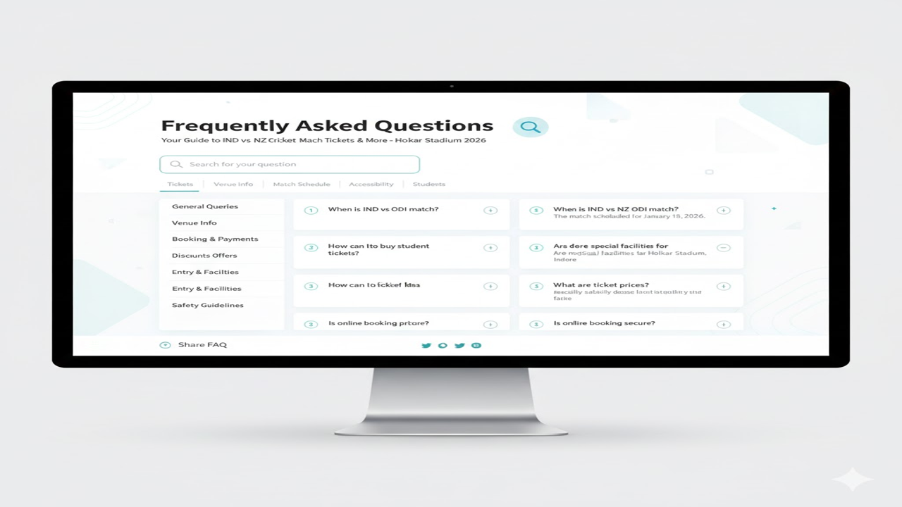 FAQ page design example showing frequently asked questions layout for better user experience